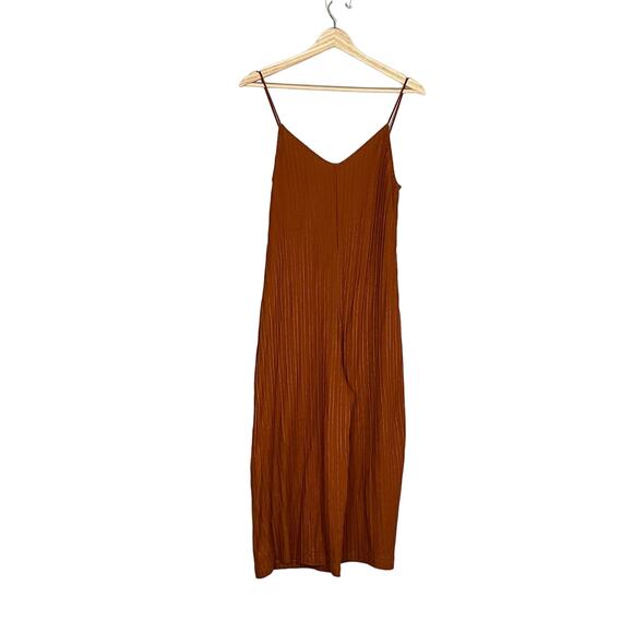 Zara ribbed Jumpsuit in Rust W/o pockets - Picture 1 of 5